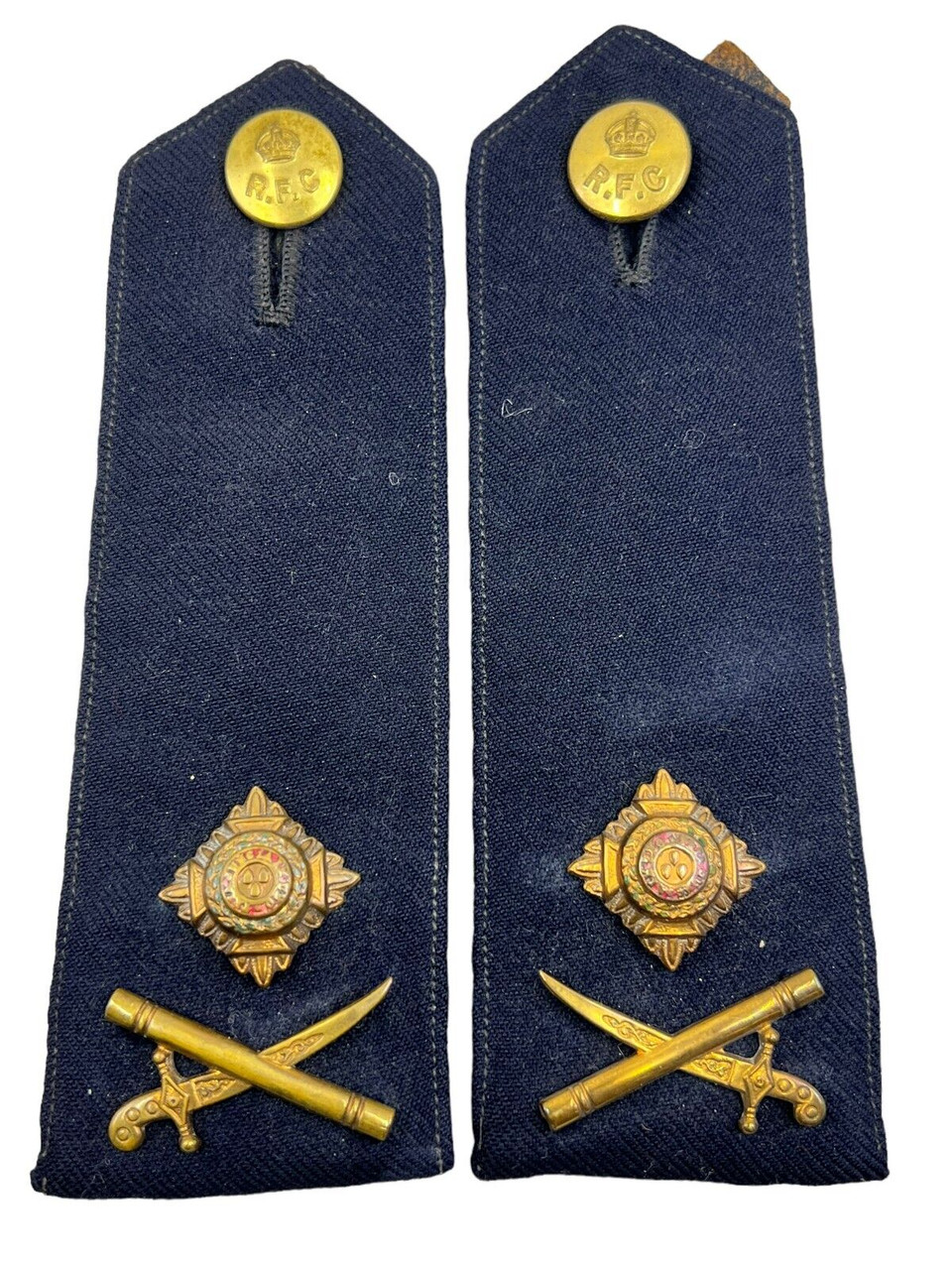 WW1 British RFC Royal Flying Corps Major Generals Shoulder Boards Slip On Pair WW1 British RFC Royal Flying Corps Major Generals Shoulder Boards Slip On Pair