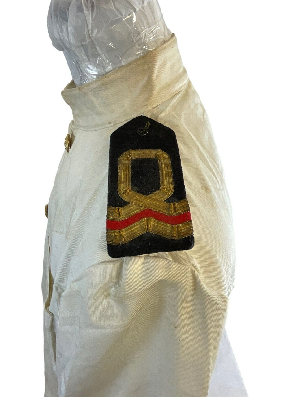 WW2 Canadian Navy RCNVR Wavy Navy Officers White Patrol Jacket WW2 Canadian Navy RCNVR Wavy Navy Officers White Patrol Jacket