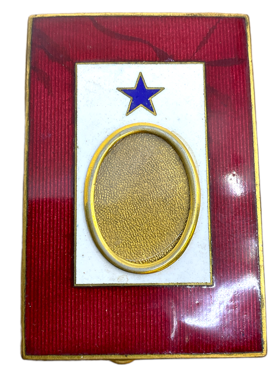 WW1 US AEF HOME FRONT Sons In Service Photo Frame Enamel & Gilt 1917 3 x 2 inch WW1 US AEF HOME FRONT Sons In Service Photo Frame Enamel & Gilt 1917 3 x 2 inch