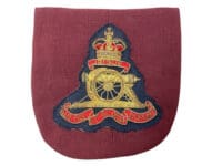 Canadian RCA Artillery Bullion Wire Blazer Crest Patch