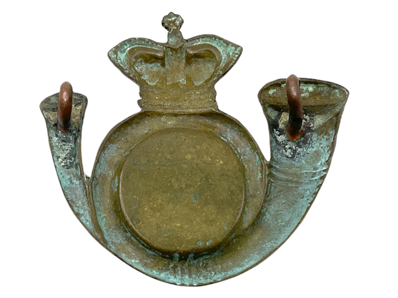 Victorian British Kings Own Yorkshire Light Infantry Cap Badge w/ Lugs Victorian British Kings Own Yorkshire Light Infantry Cap Badge w/ Lugs