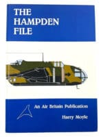 WW2 British RAF Hampden File Aircraft Hard Cover Reference Book
