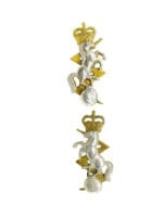 Canadian RCEME Electrical Mechanical Engineers Collars Insignia Pair