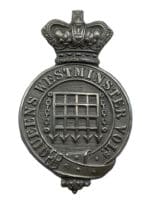 British Victorian Queens Westminster Volunteers 13th Middlesex Glengarry Badge British Victorian Queens Westminster Volunteers 13th Middlesex Glengarry Badge