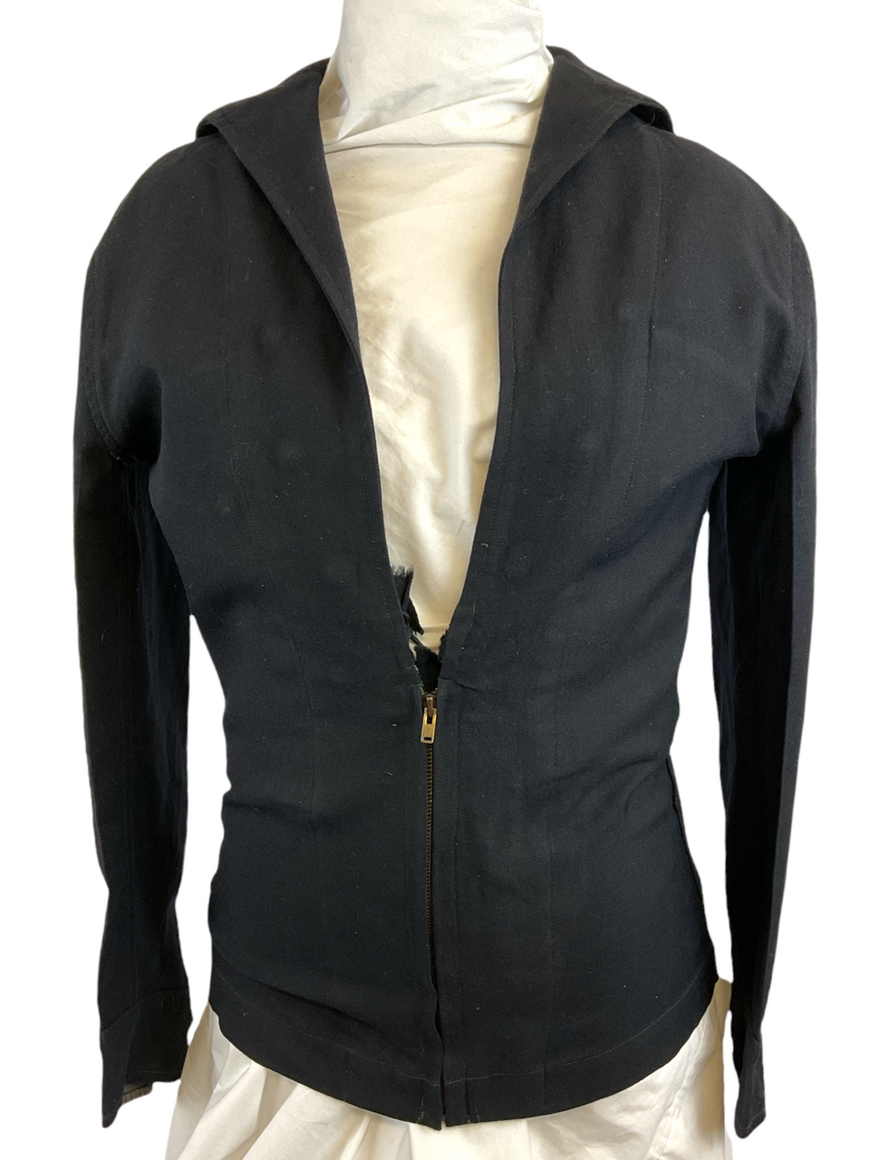 Korean War Canadian Navy RCN Blue Wool Zip Front Jumper Chest 40 Korean War Canadian Navy RCN Blue Wool Zip Front Jumper Chest 40