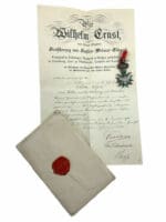 WW1 Imperial German Saxe-Weimar Order of the White Falcon Medal with Documents WW1 Imperial German Saxe-Weimar Order of the White Falcon Medal with Documents