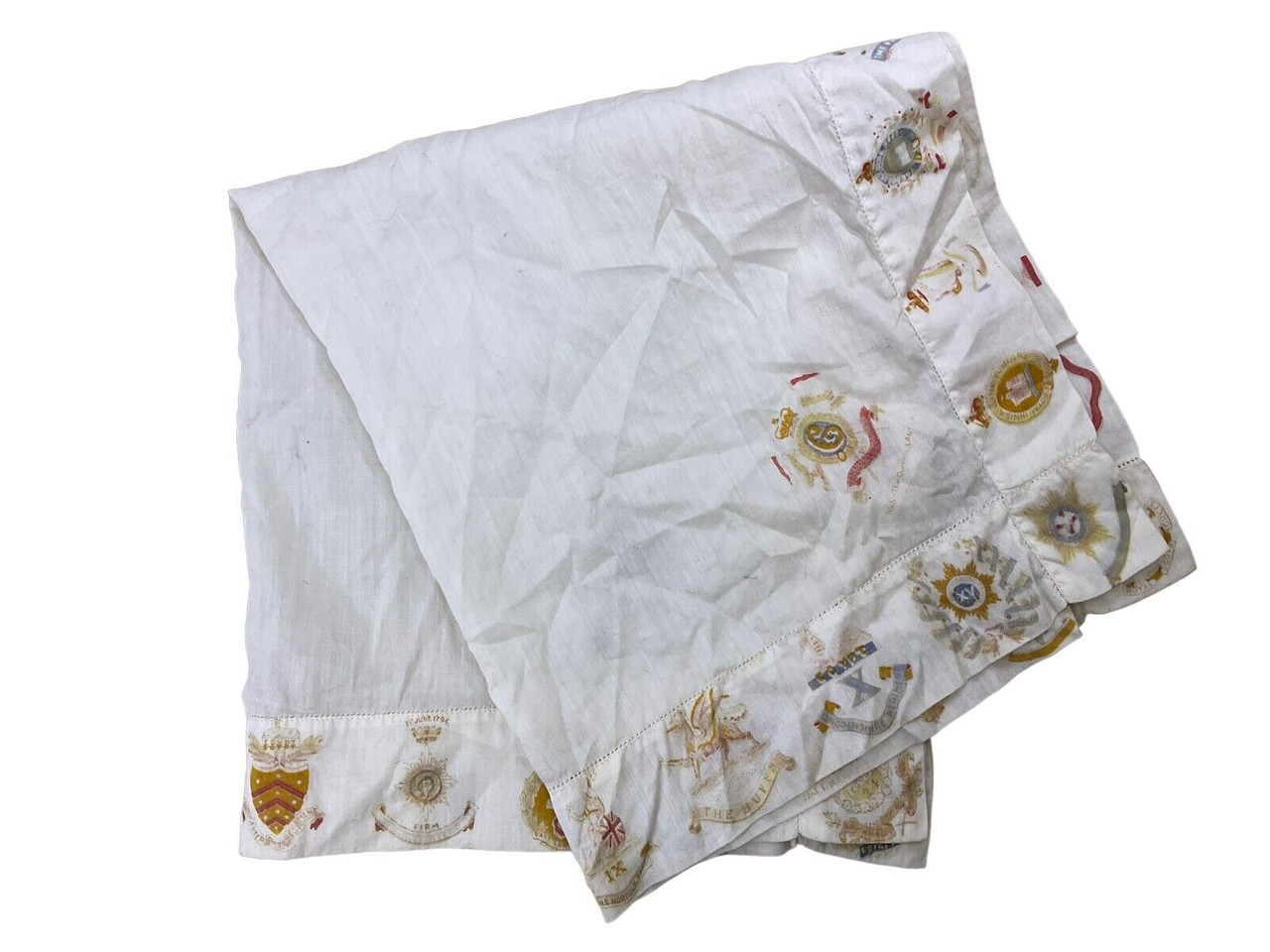 WW1 British BEF Regimental Badge Decorated HOME FRONT Hankie WW1 British BEF Regimental Badge Decorated HOME FRONT Hankie