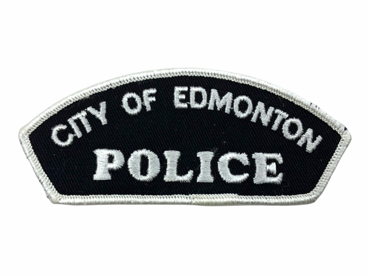 Canadian City Of Edmonton Alberta White Edge Police Patch Canadian City Of Edmonton Alberta White Edge Police Patch