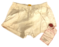 Canadian PT Gymnasium White Shorts Sealed Pattern Dated 1971 Size M