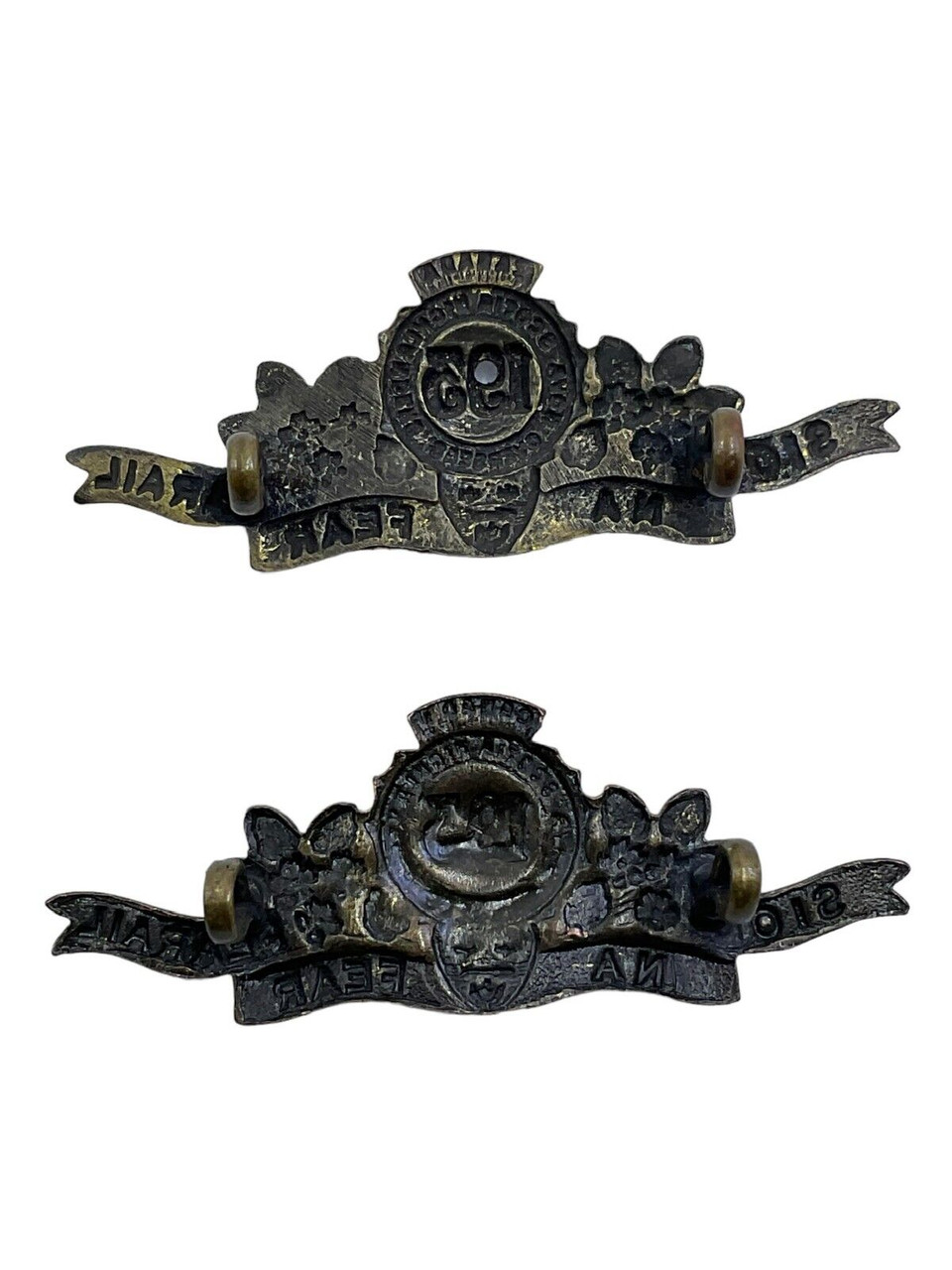 WW1 Canadian CEF 193rd Battalion Shoulder Titles Insignia Pair WW1 Canadian CEF 193rd Battalion Shoulder Titles Insignia Pair