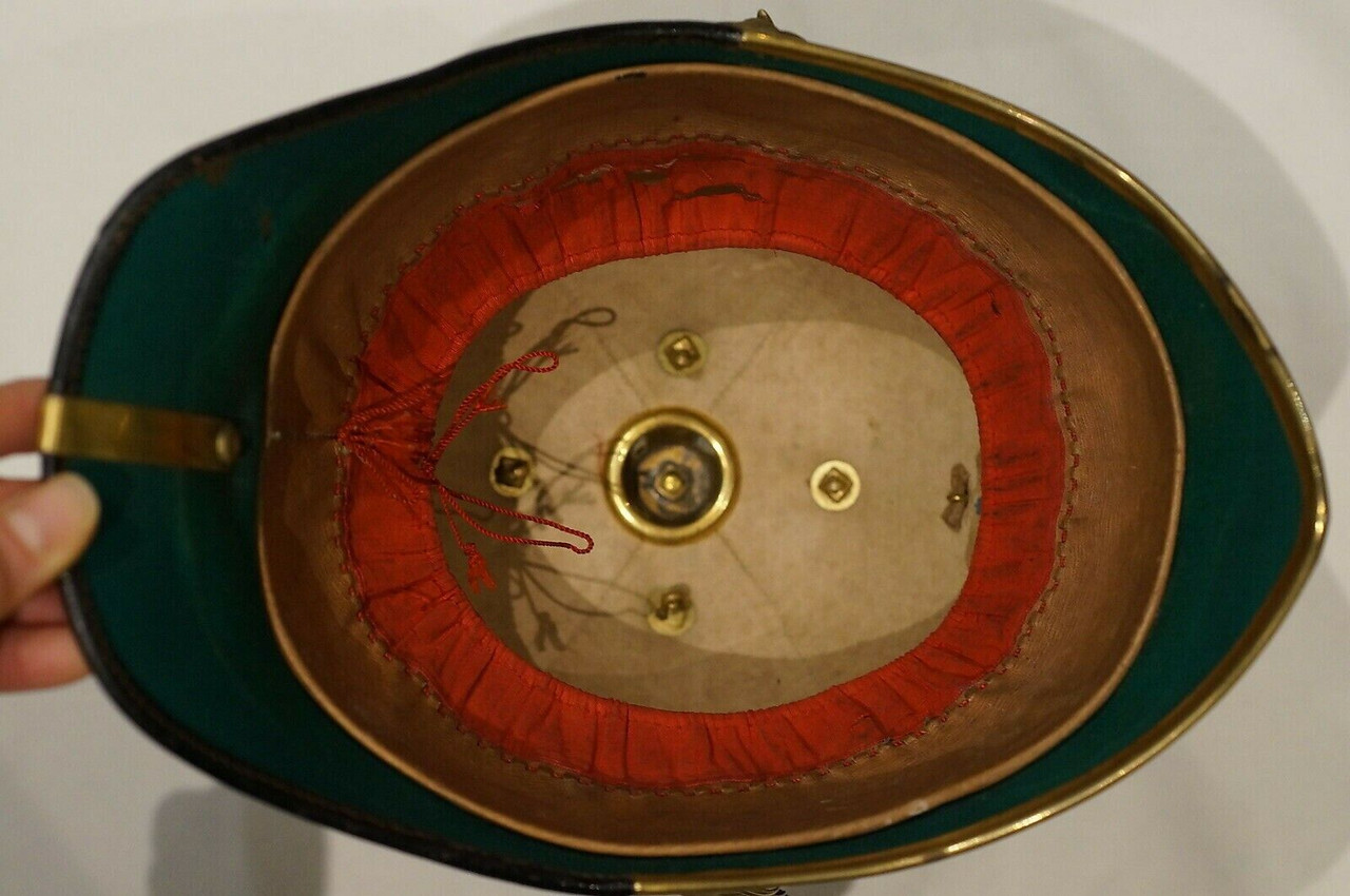 British Victorian Bedfordshire Officers Home Service Jones Helmet w/ Tin British Victorian Bedfordshire Officers Home Service Jones Helmet w/ Tin