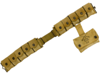 WW1 US AEF Model 1910 Web Belt And Squad Leader First Aid Pouch Regimental Marks WW1 US AEF Model 1910 Web Belt And Squad Leader First Aid Pouch Regimental Marks