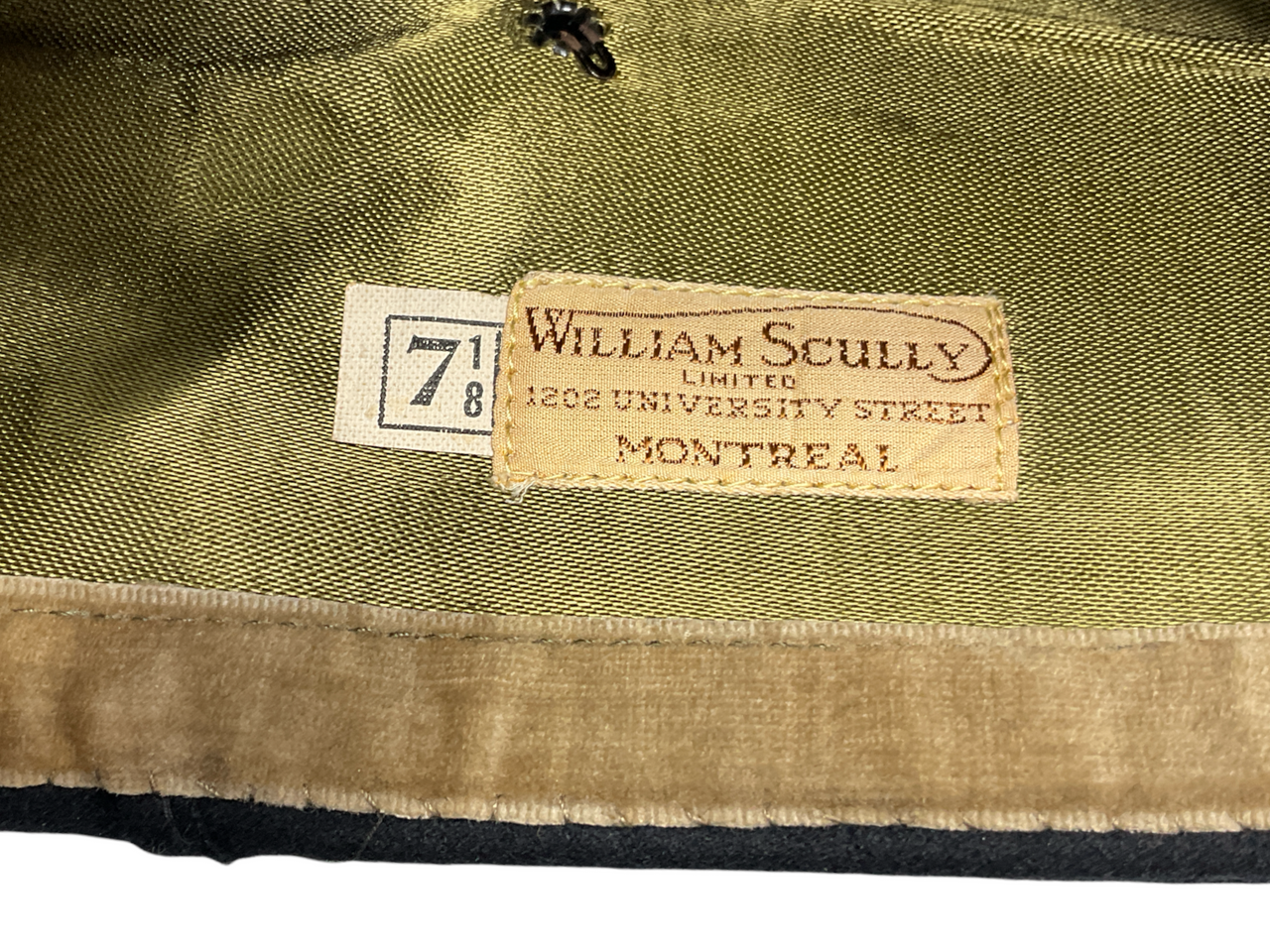 WW2 Canadian RCE Engineers Coloured Field Service Wedge Cap Size 7 1/8 Scully WW2 Canadian RCE Engineers Coloured Field Service Wedge Cap Size 7 1/8 Scully