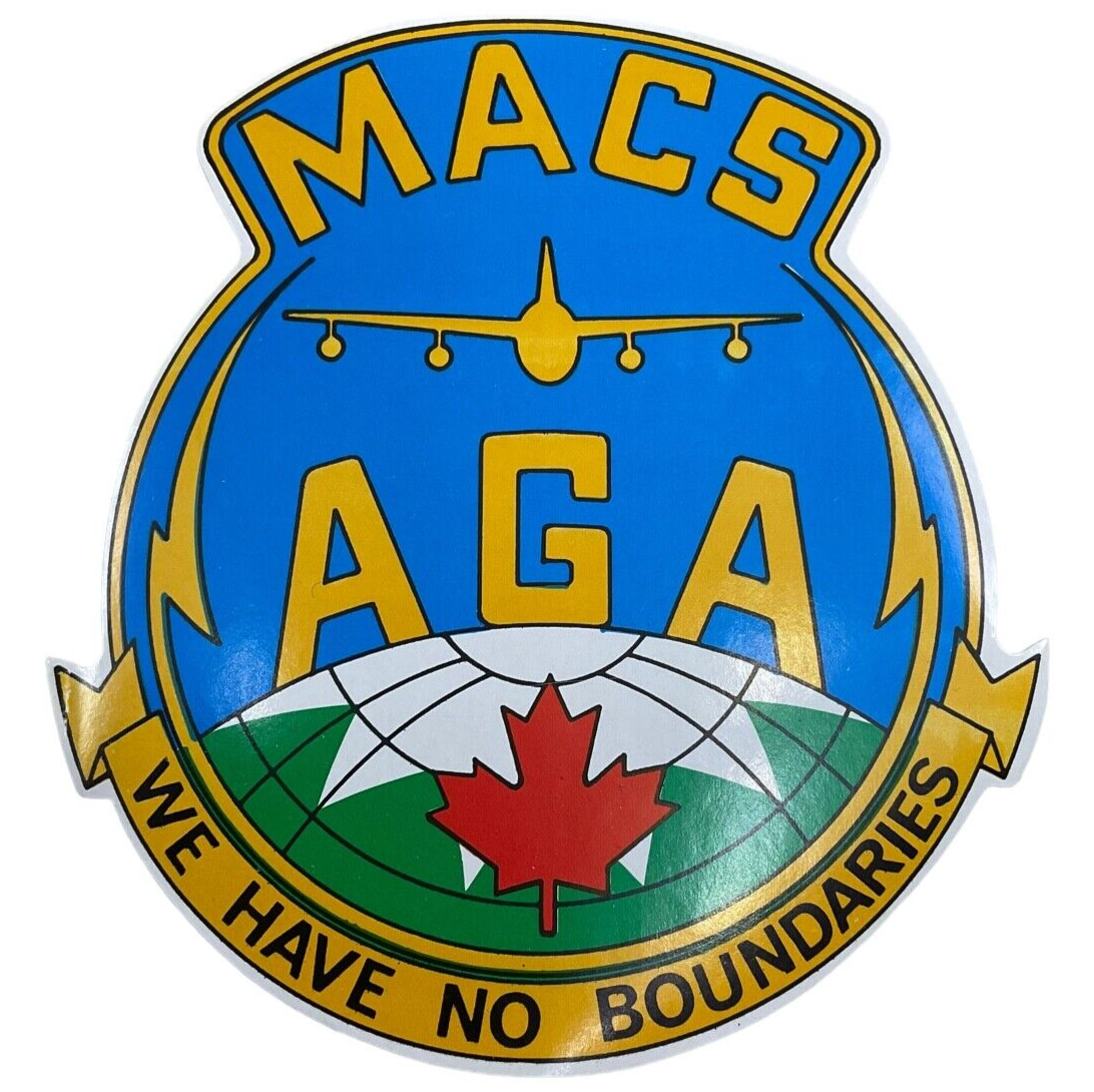 Royal Canadian Air Force MACS CFB Lahr Germany AGA 727 Comms Squadron Sticker Royal Canadian Air Force MACS CFB Lahr Germany AGA 727 Comms Squadron Sticker