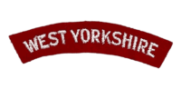 British West Yorkshire Regiment Shoulder Title Insignia Single