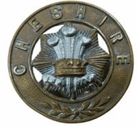 British Victorian Cheshire Regiment Helmet Plate Centre British Victorian Cheshire Regiment Helmet Plate Centre