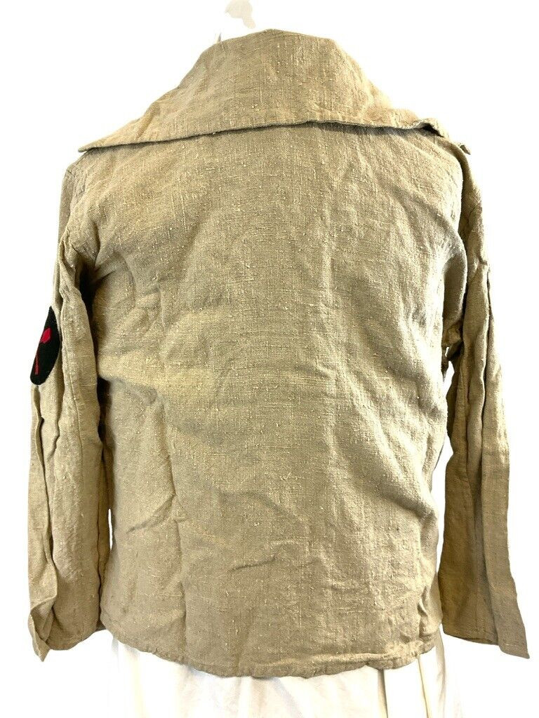 WW1 Russian Soviet Bolshevik Gymnastirca 1919 with Trade Badge Linen WW1 Russian Soviet Bolshevik Gymnastirca 1919 with Trade Badge Linen