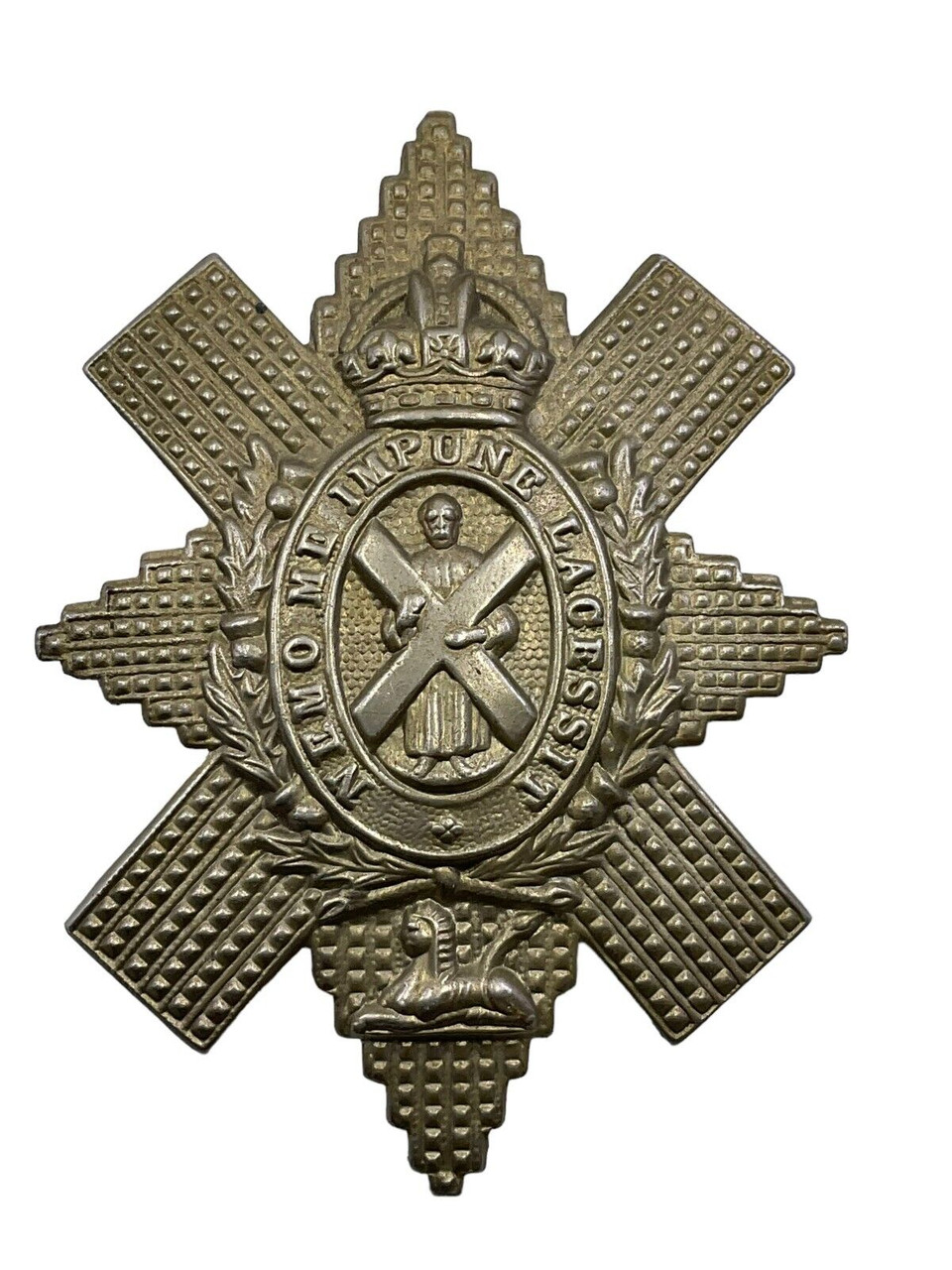 WW2 British Black Watch Royal Highland Regiment Cap Badge WW2 British Black Watch Royal Highland Regiment Cap Badge