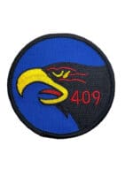 Canadian Forces RCAF 409 Hawk Squadron Colour Crest Patch 3 inches