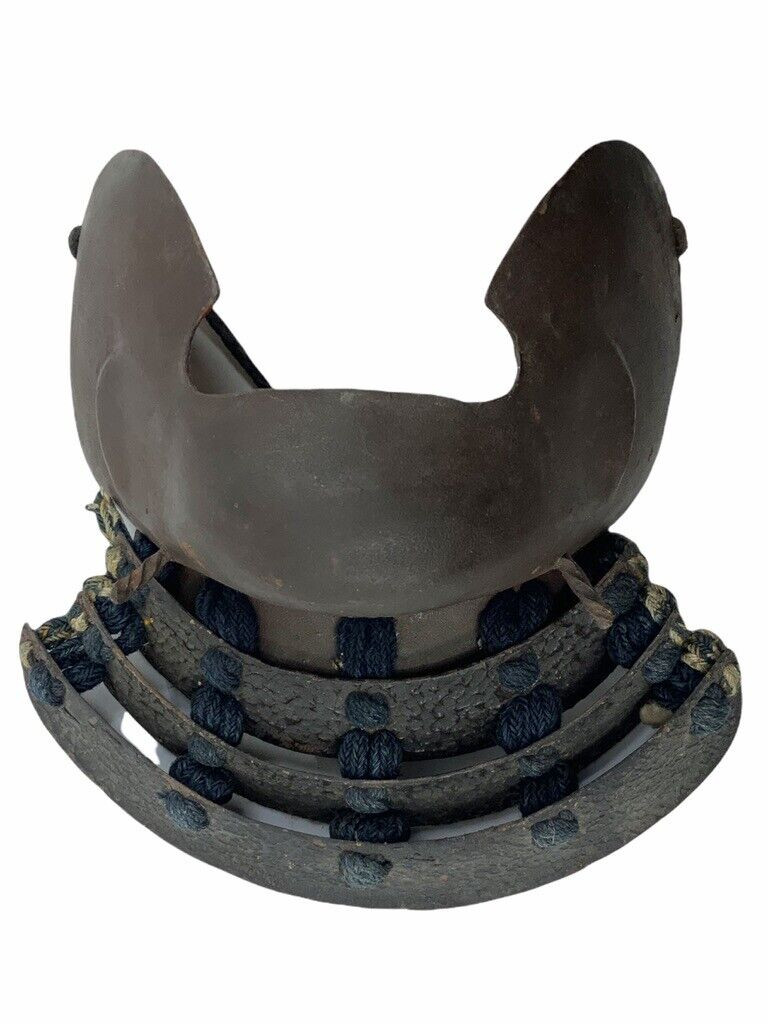 Japanese Japan Samurai Helmet Momonari Kabuto with Hanpo Faceshield 1750-1800 Japanese Japan Samurai Helmet Momonari Kabuto with Hanpo Faceshield 1750-1800