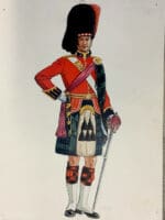 WW2 Canadian Black Watch Officer Coloured Print 9 x 7 Inches WW2 Canadian Black Watch Officer Coloured Print 9 x 7 Inches