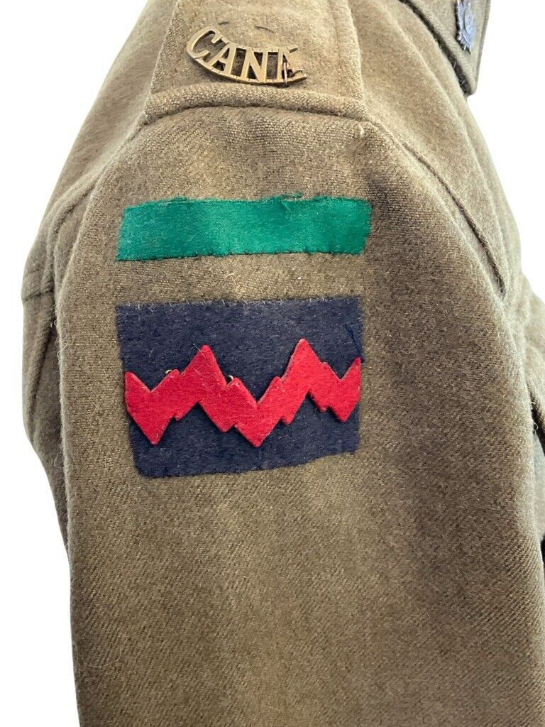 WW1 Canadian CEF 1st Brigade Garrison Artillery CGA 5 Button Khaki Tunic WW1 Canadian CEF 1st Brigade Garrison Artillery CGA 5 Button Khaki Tunic