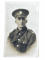 WW1 British BEF 4th Welsh Territorial Portrait Photograph Postcard