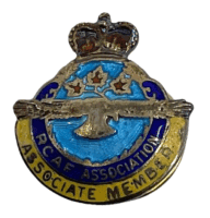 Royal Canadian Air Force Association Member Clutch Back Lapel Pin Badge