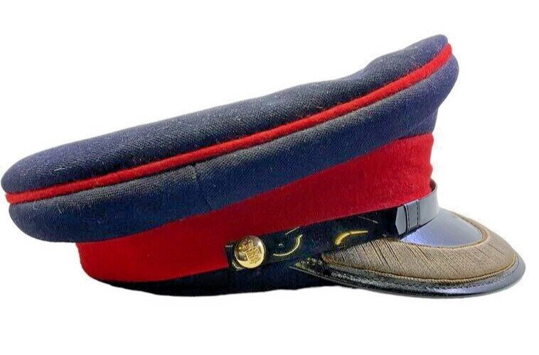 British ROC Ordnance Corps Officers Peak Cap Hat Made in Kowloon Size 7 1/8 British ROC Ordnance Corps Officers Peak Cap Hat Made in Kowloon Size 7 1/8