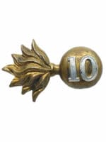 Pre WW1 Canadian CEF 10th Royal Grenadiers Collar Insignia Pre WW1 Canadian CEF 10th Royal Grenadiers Collar Insignia