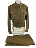 WW2 Canadian Armoured Corps Officers Battle Dress Jacket and Trousers