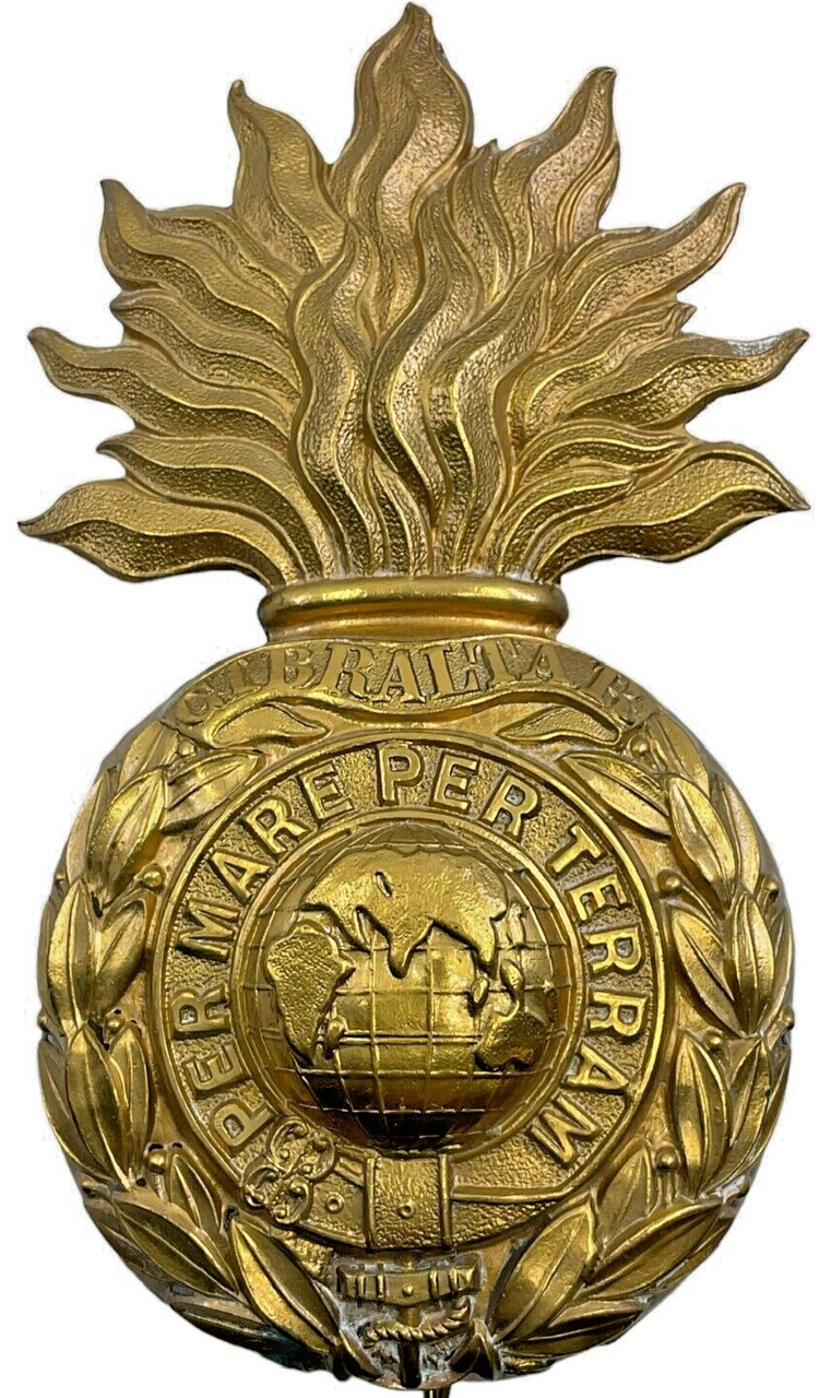 British Victorian Royal Marines Artillery Other Ranks Helmet Plate British Victorian Royal Marines Artillery Other Ranks Helmet Plate