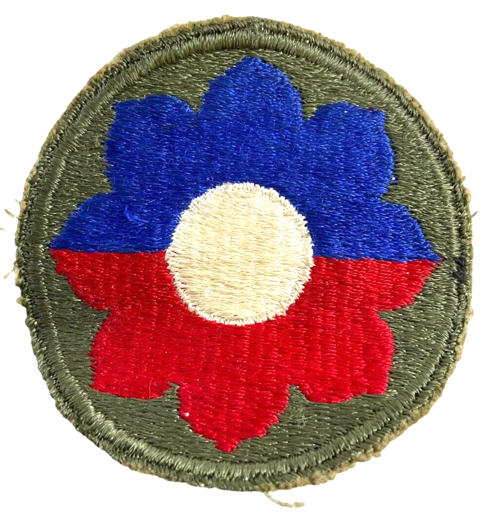 WW2 US Army 9th Infantry Division SSI Sleeve Patch Insignia WW2 US Army 9th Infantry Division SSI Sleeve Patch Insignia