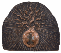 French Napoleonic 1st Empire 1st Grenadiers Helmet Plate French Napoleonic 1st Empire 1st Grenadiers Helmet Plate