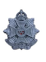 WW2 British The Border Regiment Plastic Economy Cap Badge