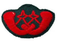 Canadian British Rifle Regiment Bugler Sleeve Skill Trade Patch Green Backed