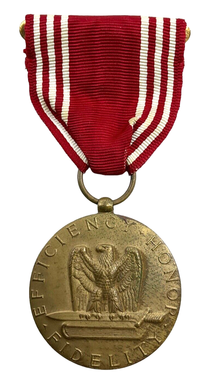 WW2 US Good Conduct Medal & Ribbon Named Arthur L. Smith WW2 US Good Conduct Medal & Ribbon Named Arthur L. Smith