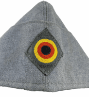 West German Grey Sidecap With Insignia Size 57 West German Grey Sidecap With Insignia Size 57