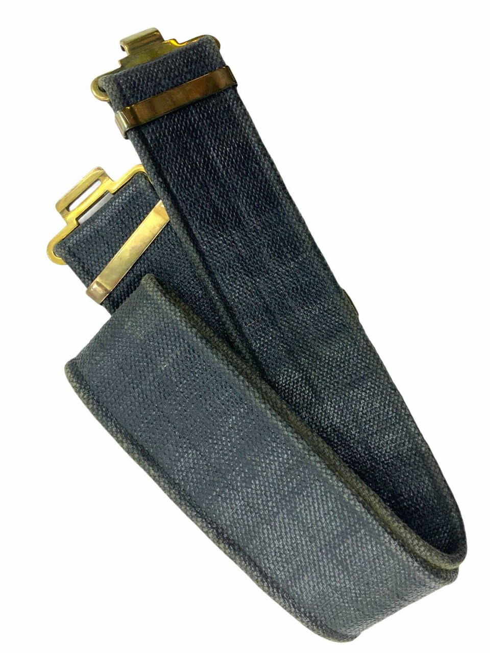 British Army Web P37 Belt Black Blanco 1977 Dated British Army Web P37 Belt Black Blanco 1977 Dated