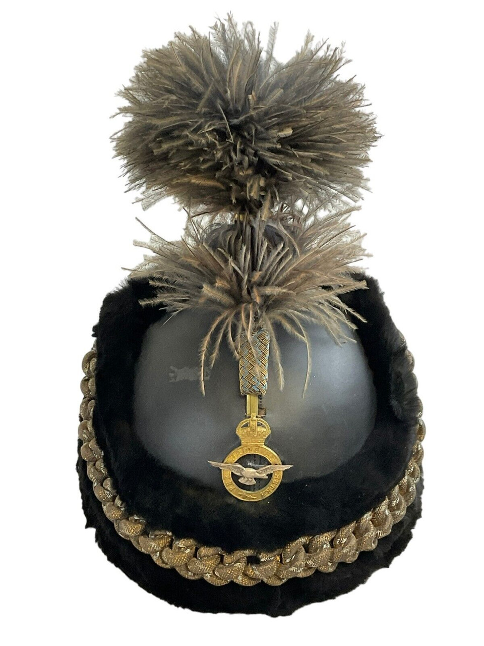 Pre WW2 Canadian RCAF Full Dress Tunic with Busby Named F/Lt RA Cameron Pre WW2 Canadian RCAF Full Dress Tunic with Busby Named F/Lt RA Cameron