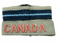 WW2 Canadian RCAF Officers Shoulder Rank Slip On Tropical