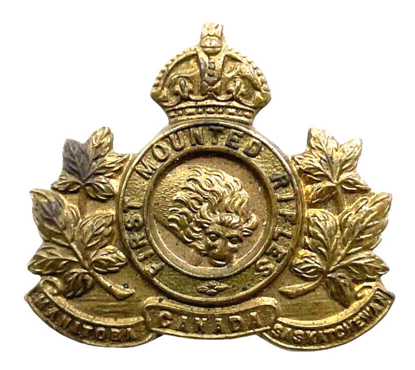 WW1 Canadian CEF First Mounted Rifles Collar Badge Insignia Single WW1 Canadian CEF First Mounted Rifles Collar Badge Insignia Single