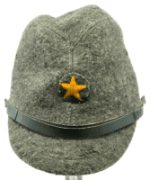 WW2 Japanese Army Dark Green Winter Wool Other Ranks Peak Cap Hat