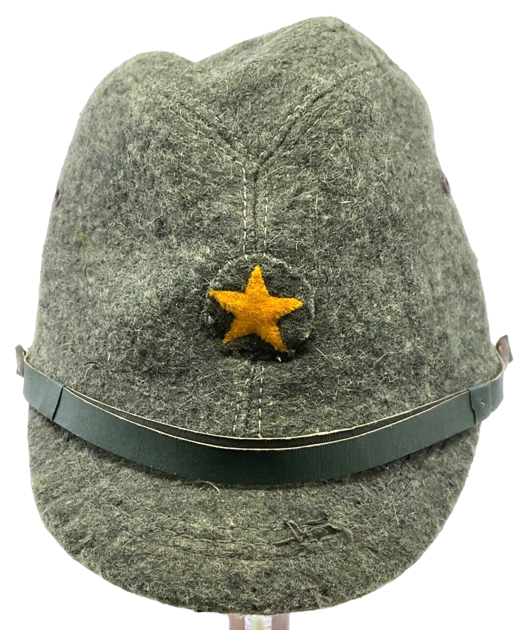 WW2 Japanese Army Dark Green Winter Wool Other Ranks Peak Cap Hat WW2 Japanese Army Dark Green Winter Wool Other Ranks Peak Cap Hat