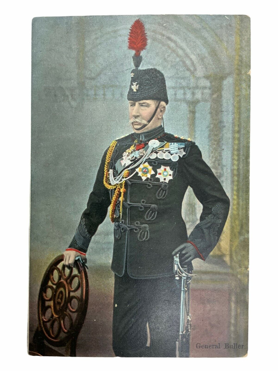 British General Sir Redvers Buller VC Colour Photo Postcard British General Sir Redvers Buller VC Colour Photo Postcard