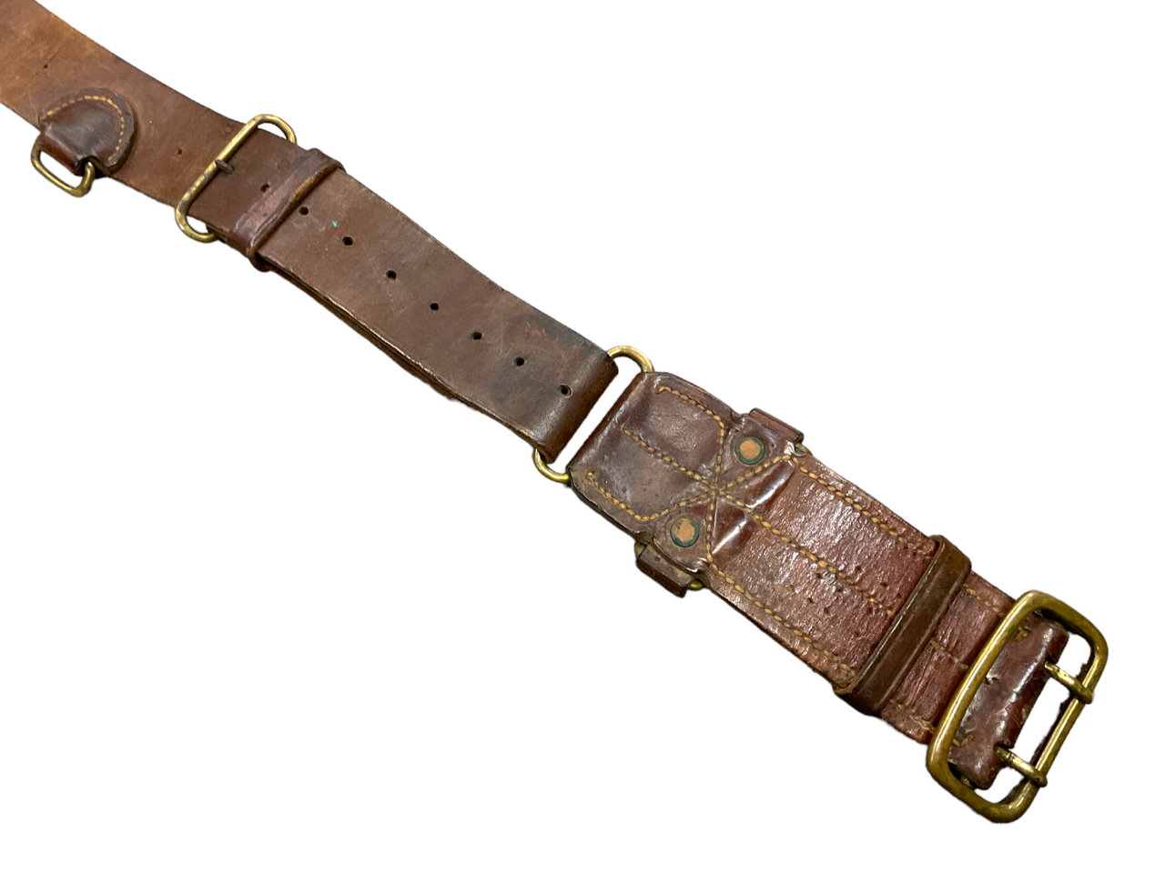 WW1 Canadian CEF 1916 Pattern Leather Belt Medium WW1 Canadian CEF 1916 Pattern Leather Belt Medium