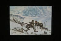 WW2 German Gebirgsjager Mountain Troop In Narvik Postcard Photo