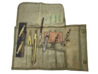 WW2 British Officers Map Reading Cartography Set Pouch & Contents WW2 British Officers Map Reading Cartography Set Pouch & Contents
