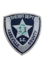 US Abbeville County South Carolina Sheriffs Department Police Patch