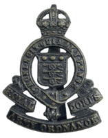 WW2 British Royal Army Ordnance Corps Cap Badge WW2 British Royal Army Ordnance Corps Cap Badge